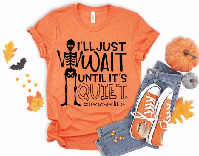 Halloween Teacher Shirt Cute Teacher Shirts Funny Halloween Etsy