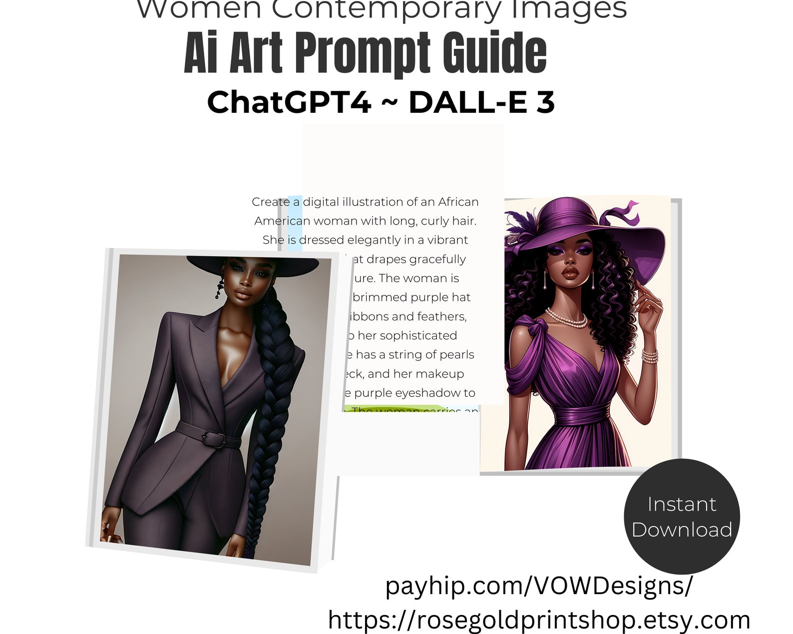Dall-e3 & Chatgpt V4 AI Art Prompt Guide | African American Women ...