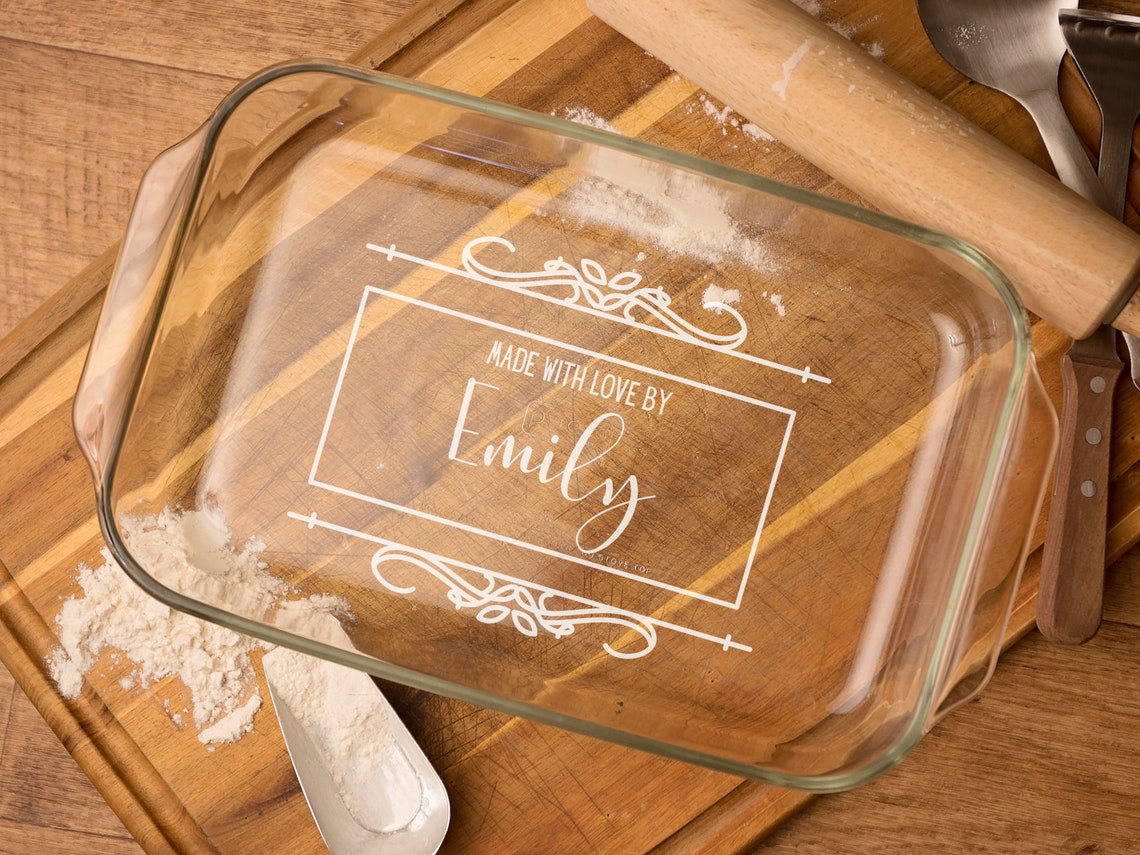 Custom Baking Dish Personalized Bakeware Custom Bakeware Etsy