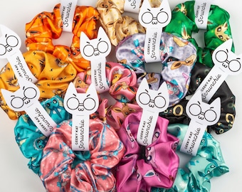 Eeveelutions: Sylveon, Leafeon, Glaceon, Umbreon, Espeon - Silky Scrunchies