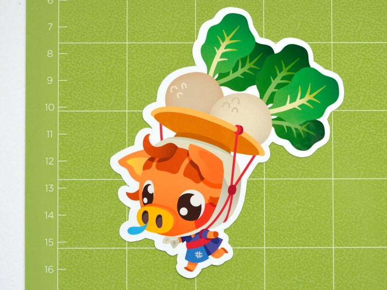 Animal Crossing Daisy Mae Turnip Glossy Single Sticker