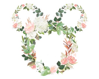 Download Floral Minnie Etsy