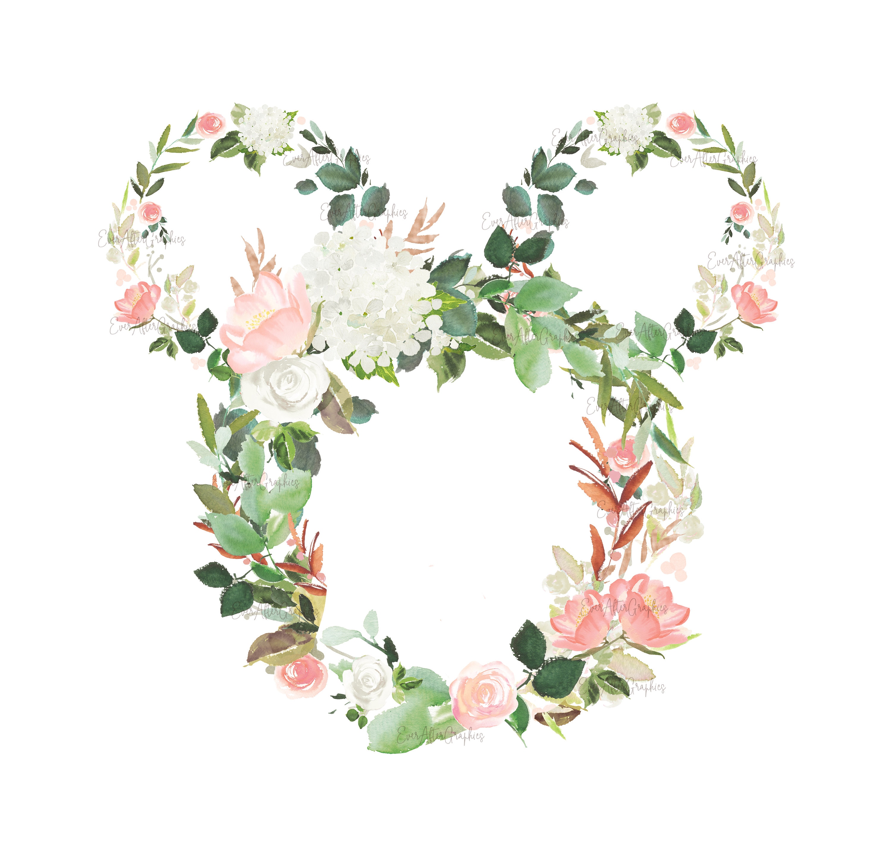 Download Floral Mouse Ears Sublimation Floral Minnie Minnie Mouse Etsy