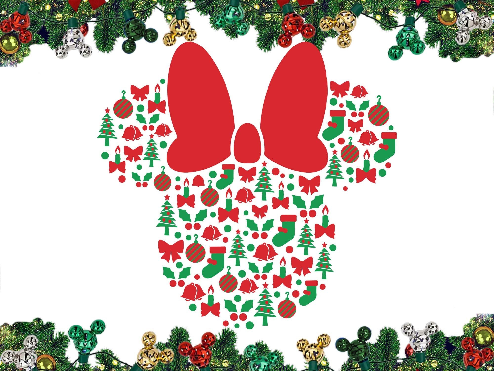 Christmas Minnie Icons Minnie Christmas Svg Christmas Minnie - Etsy