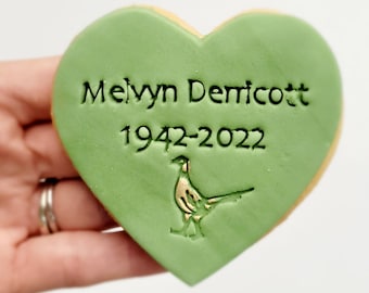 Personalised Cookies, goodbye, funeral, wake cookies, celebration, postal cookies, for him, for her, love, cookies, sweet, icing.