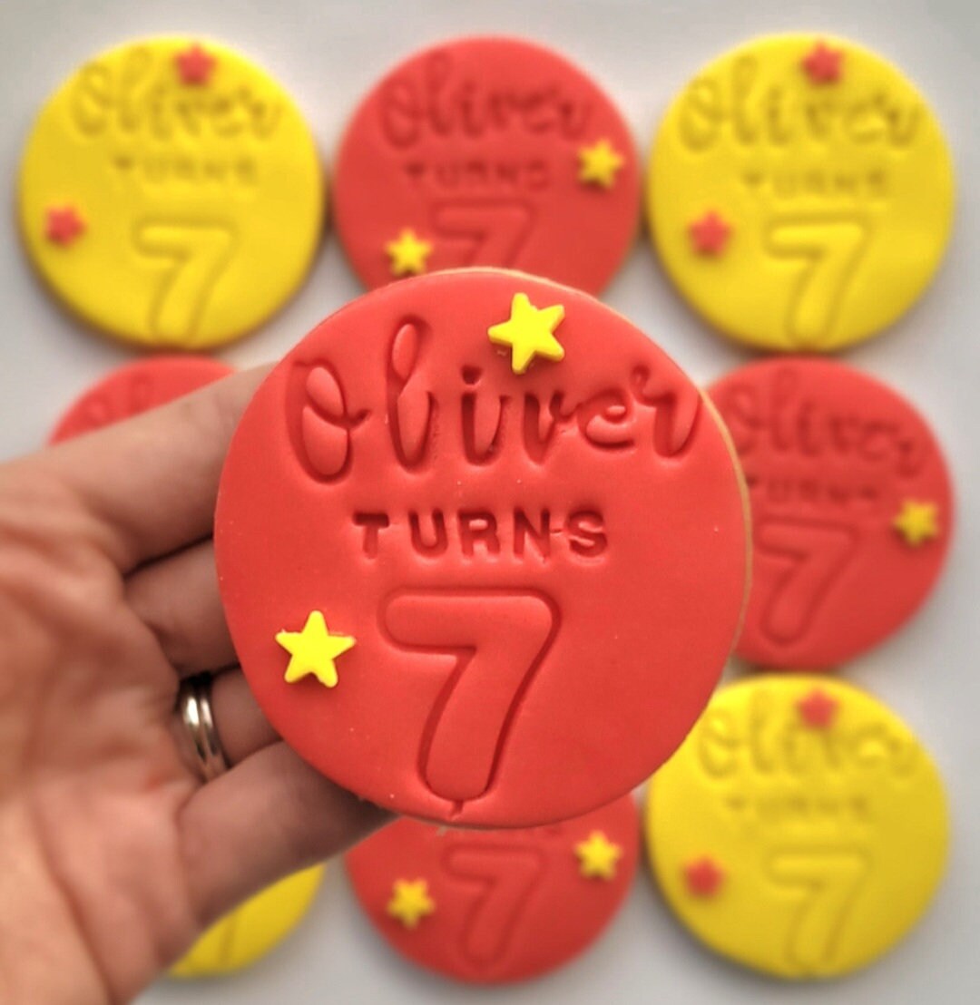 Personalised Cookies Biscuits Party Favors Party Favours Etsy UK