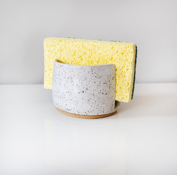 White Kitchen Sponge Holder