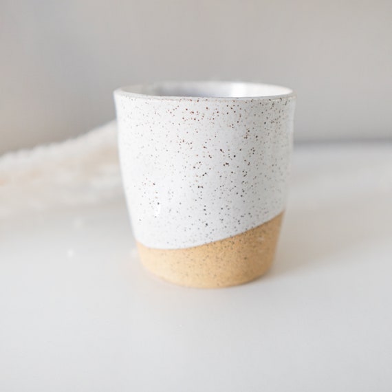 Ceramic Pinch Thumb Tumbler, Light Pink Speckled Ceramic, Gift, Cup, Coffee  Mug, Modern Beige, Gifts for Her, Coffee Bar Accessories 