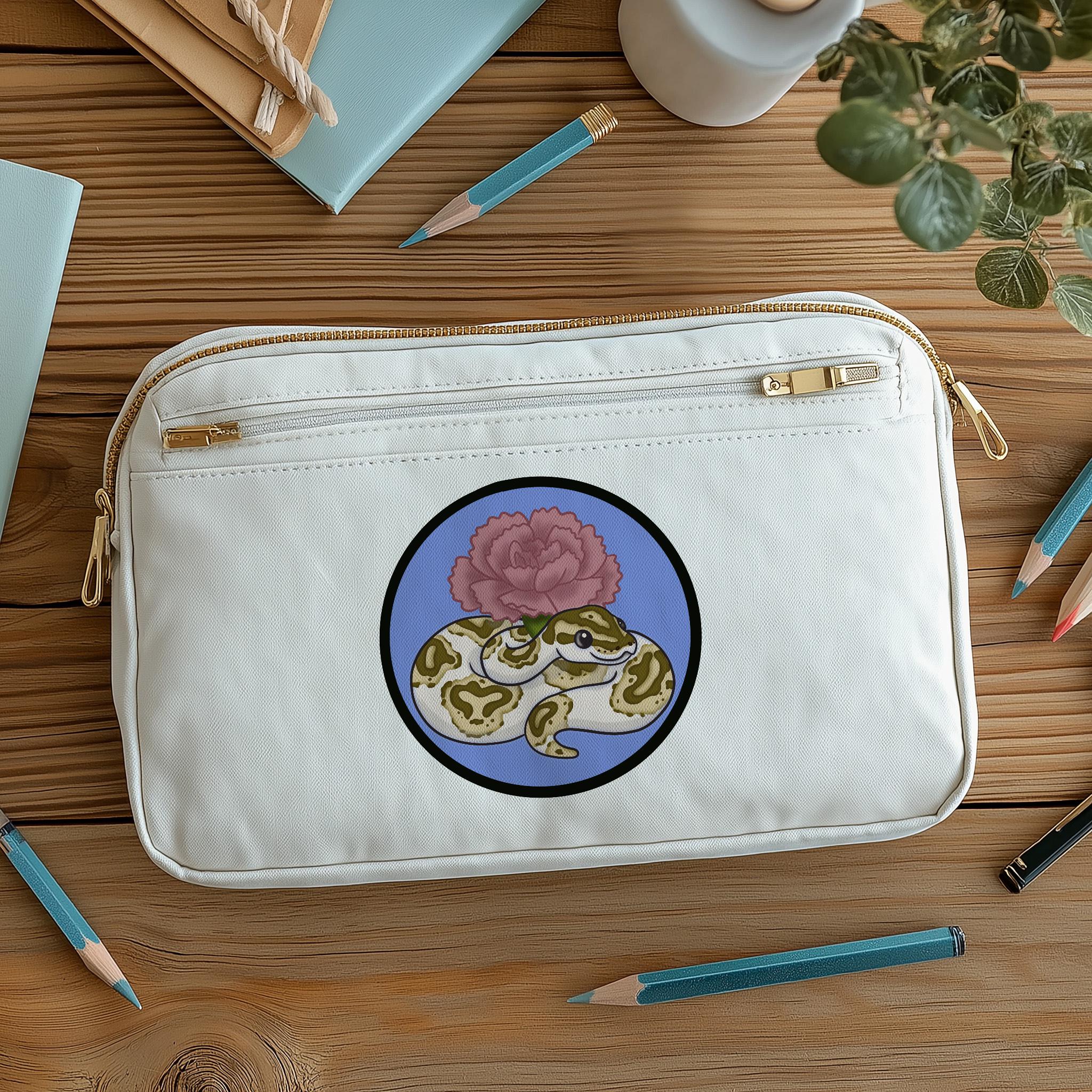 Pied Ball Python Carnation Birth Flower Design (digital Download) - Etsy
