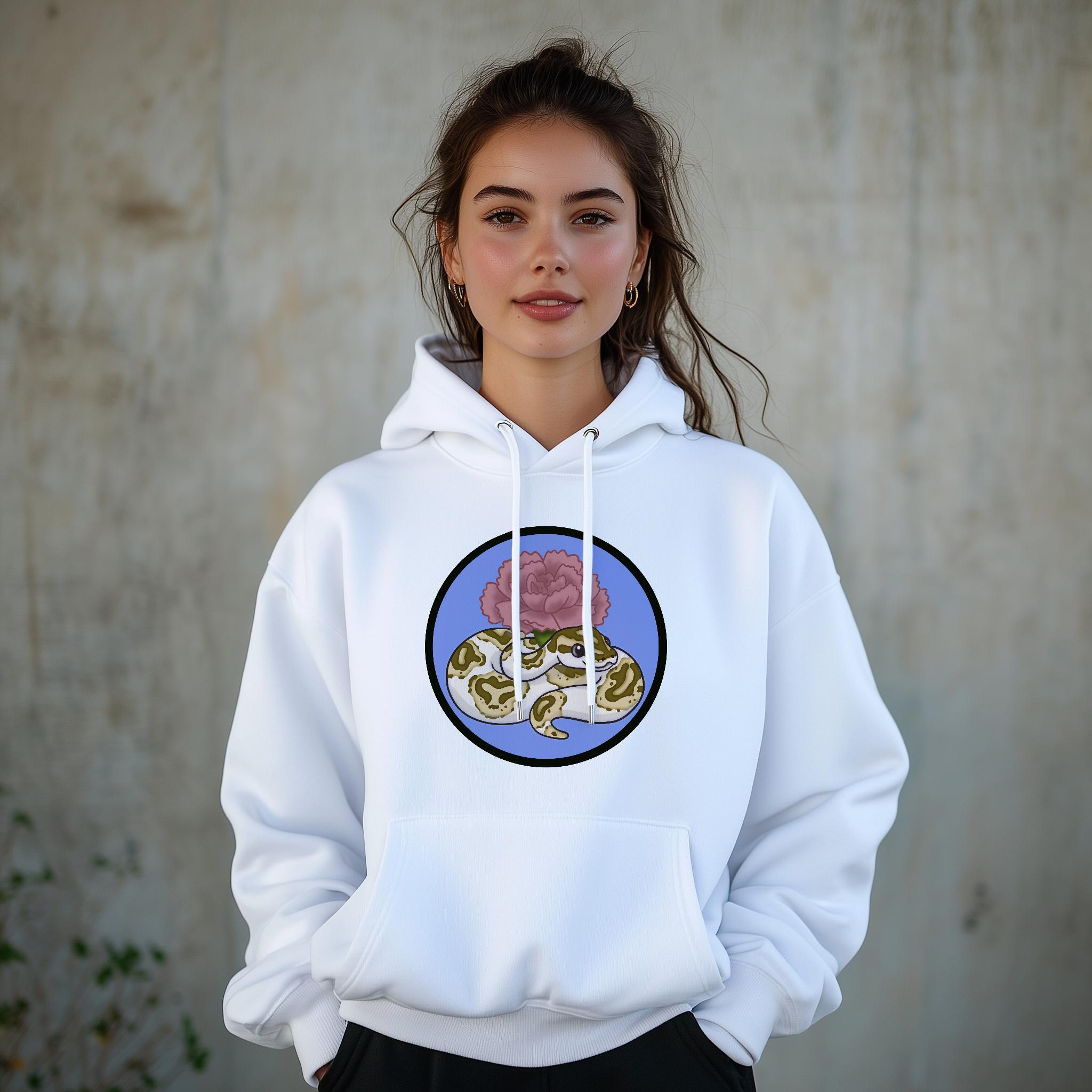 Pied Ball Python Carnation Birth Flower Design (digital Download) - Etsy