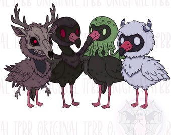 Kryptydzkie flamingi PNG JPEG, projekt sublimacji Hextober Jerry (pobieranie cyfrowe)