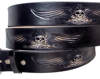 harley leather belt