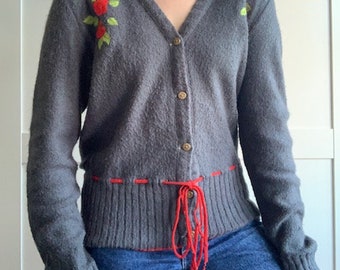 2021秋冬新作】 ニット mame Flower Motif Motif Gauze Fine Mame