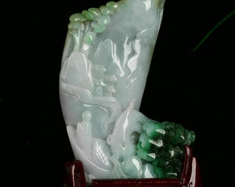1pc Mikolotuk Mini Statues Éléphants Cristal de Jade Pierre Naturelle Sculptées Statuette Décoration pour Maison Tableau Voiture