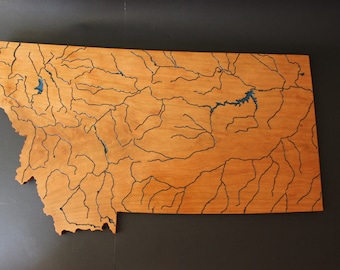 River Map of Montana