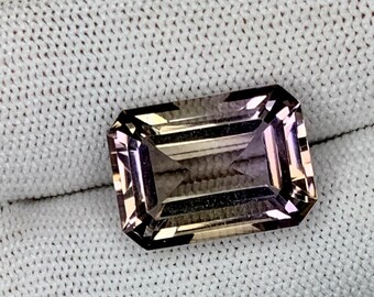 15 Carat Natural Ametrine Gemstone, Octagon Cut, 18x13mm