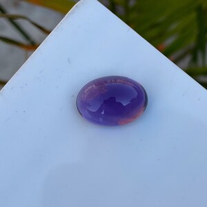 Natural Amethyst  Cabochon . 18X13X10 Oval Shape Brazilian Color. Purple Amethyst Callibrated Stone. Loose Gemstone. Weight= 13 cts