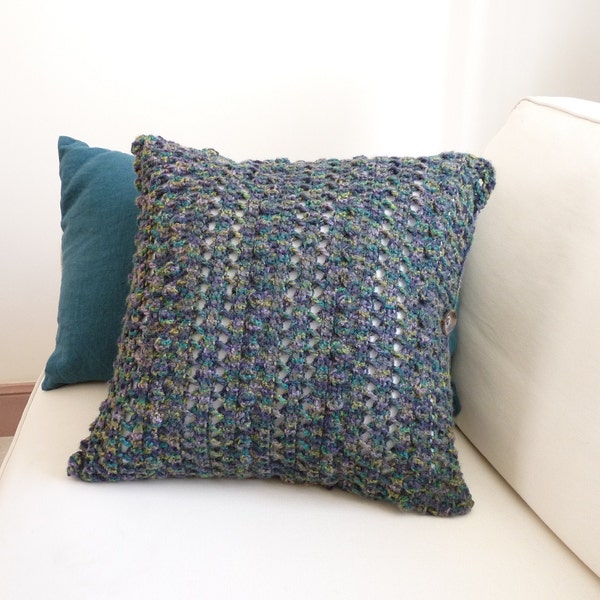 Housse de coussin au crochet