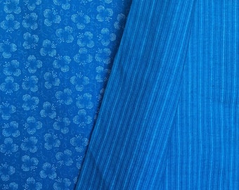 Double printed cotton broadcloth fabric