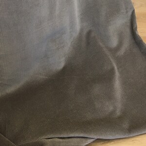 Grey Taupe Medium Wale Corduroy Fabric