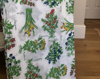 Wide (70") Herb Printed Cotton Poplin