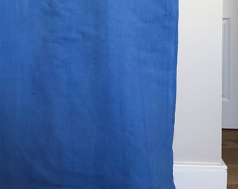 Blue poplin fabric