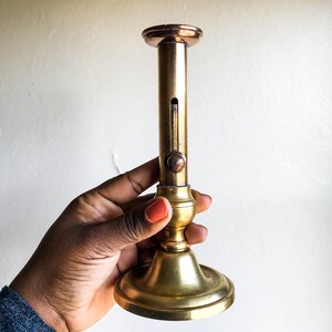 Vintage Brass Candle Holder, Taper Candle Holder