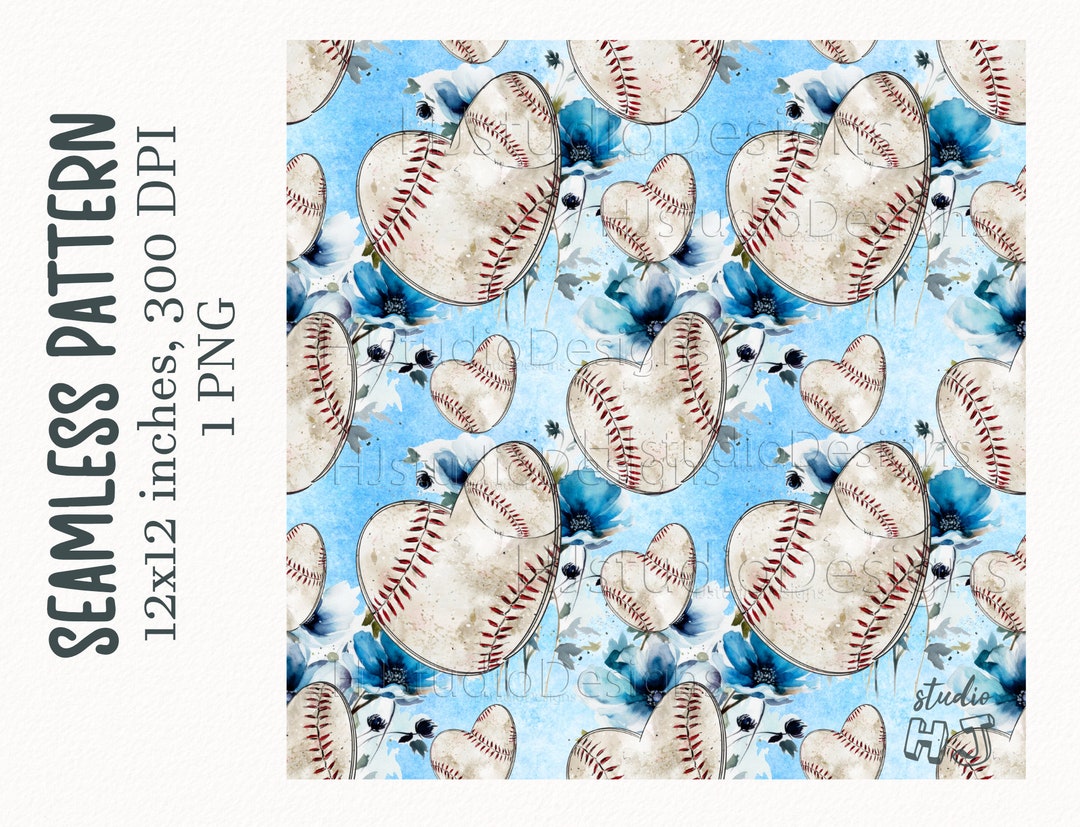 Baseball Pattern Fill Baseball Seamless File .digital Download. - Etsy