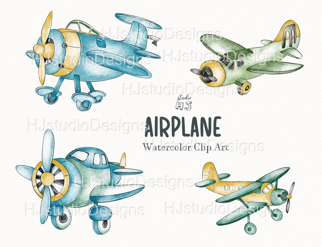 Airplane Clipart Png.digital Download - Etsy