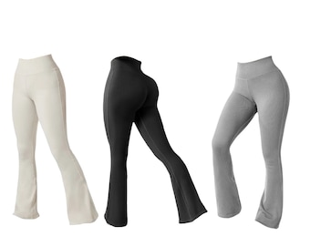 High Waisted Flare Yoga Pants: Tummy Control Bootcut Leggings