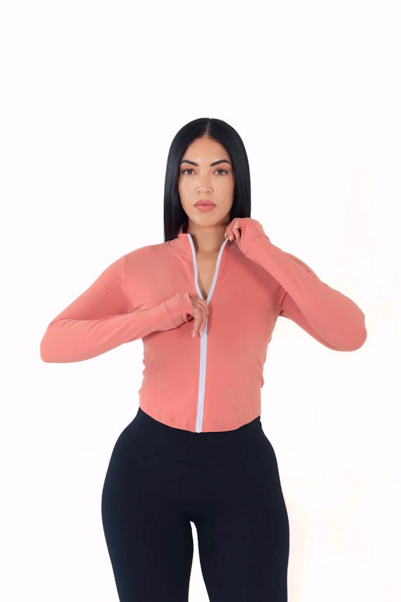 Long Sleeve Active Jacket Gym Workout Clothing
