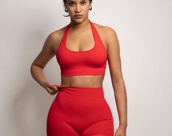 Fitness Seamless Scrunch Matching Set