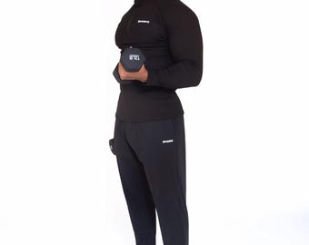 Men's Thermal Compression Zip Jacket - Running, Gym, Training