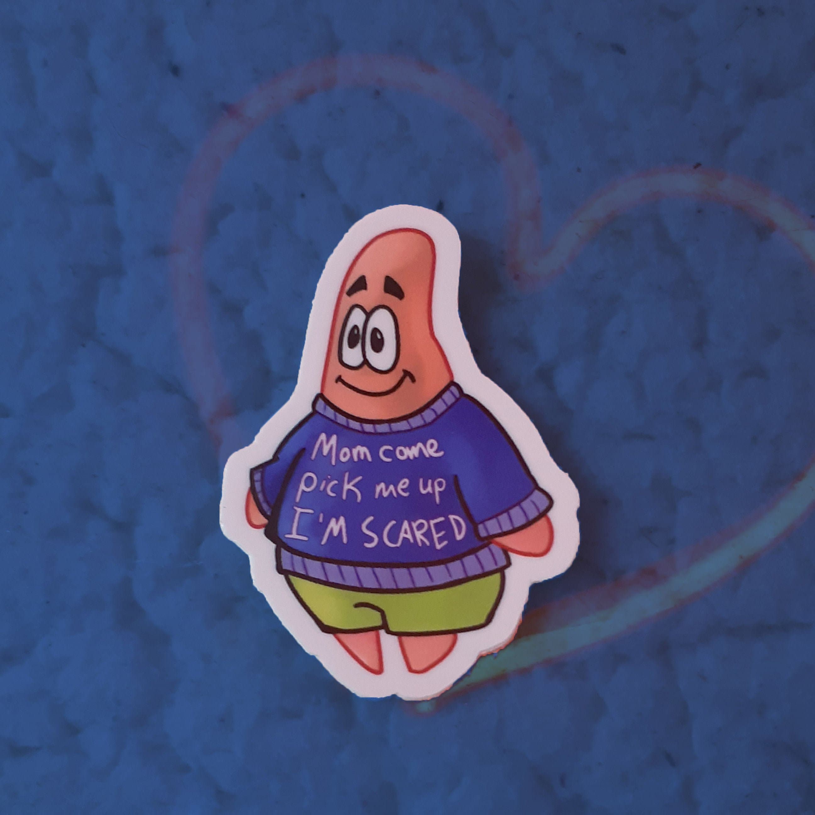 Patrick Star Sweater Meme Sticker | Etsy
