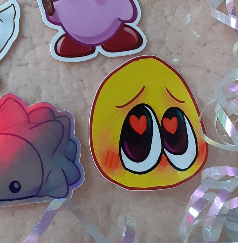 Heart Eyes Blessed Emoji 3 Inch Emoji Sticker -  Norway