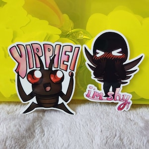 Lethal Company YIPPIE Loot Bug and Shy Bracken Sticker Pack