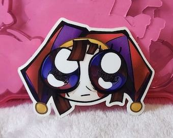 POMNI Transparent Sticker - The Amazing Digital Circus - Autism Creature Stare