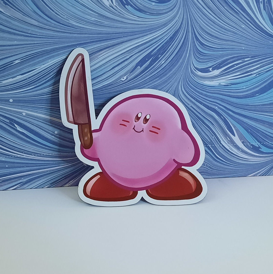 Knife Kirby Meme 3 Inch Sticker & Magnet - Etsy