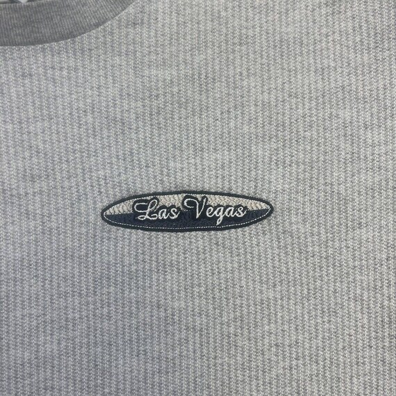 Vintage Las Vegas Shirt Mens Large L Gray Embroid… - image 4