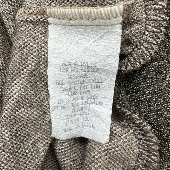 Vintage Alan Stuart Sweater Mens XL Brown Geometr… - image 10