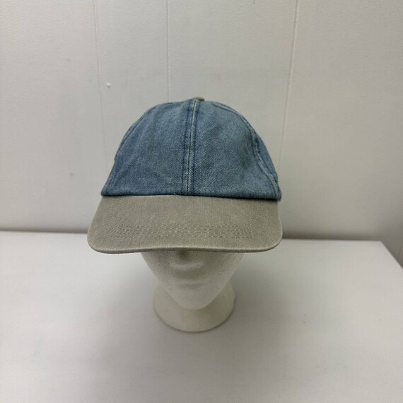 Vintage Route 66 Hat Cap Blue Brown Denim Strapba… - image 3