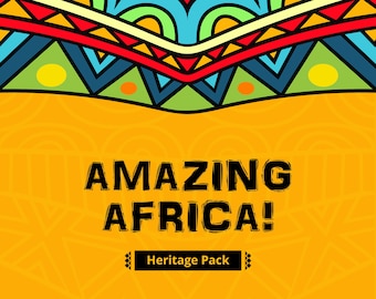 ¡África increíble! Paquete de patrimonio: guía de lecciones sobre países, cultura y personas de África