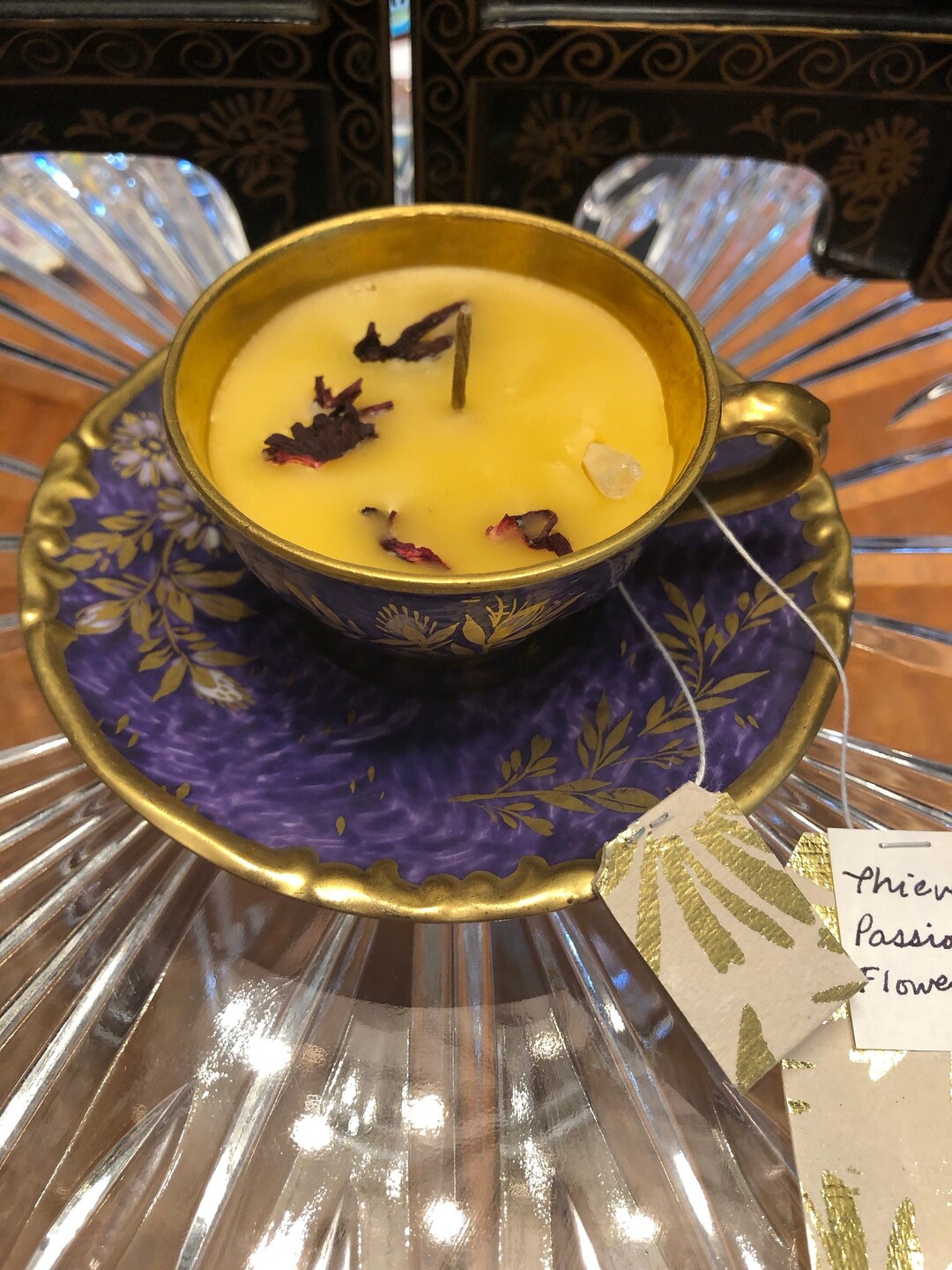 Organic Tea Cup Candle Etsy