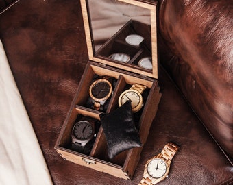 Watch box for men personalized,Mens watch box personalized,Wood watch box for men,Wooden watch box for men,Custom watch box for men