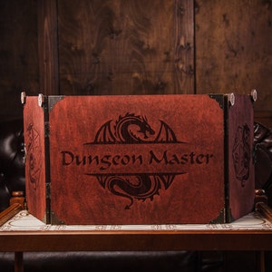 Regalos de Dungeons and Dragons para él, Pantalla DnD, Regalos para Dungeon Master, Pantalla Dungeon Master magnética, Pantalla DM, Pantalla DM de madera