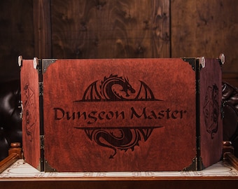 Dungeons and dragons gifts for him,DnD screen,Gifts for dungeon master,Dungeon master screen magnetic,Dm screen,Wooden dm screen