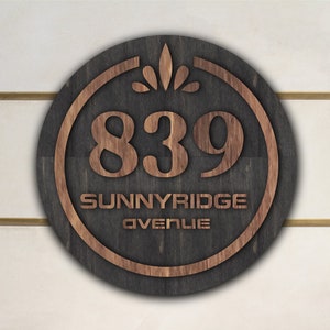 Custom house number sign, Personalized house number plaque, Address sign for house rustic, Wood house address sign, Home number plaque