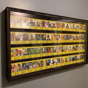 Sportkarten-Vitrine, Baseball-Karten-Vitrine, Sportkartenhalter, Holzkarten-Vitrine, Sportkarten-Organizer, Sammelkarten-Vitrine