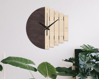 Unusual wall clock,Abstract wall clock,Wood wall clock,Wooden wall clock,Wall clock unique,Modern wall clock,Kitchen wall clock