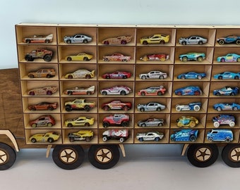 Storage truck, Display for wall, Toy car storage wall, Toy car organizer,  Display case truck, Toy car shelf, Car display case